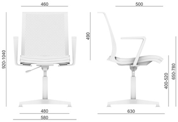 Kancelářská židle LD Seating LYRA NET 203,F34-N6, kluzáky