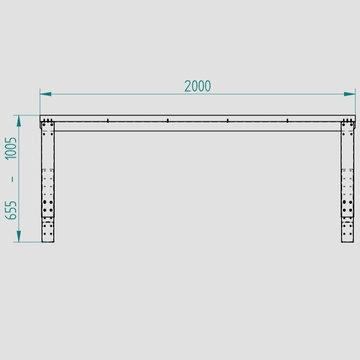 Dílenský pracovní stůl šířka 2000mm