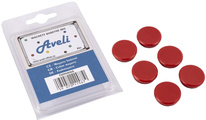 Set magnetů AVELI 6 ks, červené