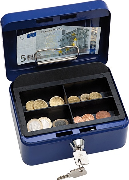 Přenosná pokladna WEDO 152, modrá