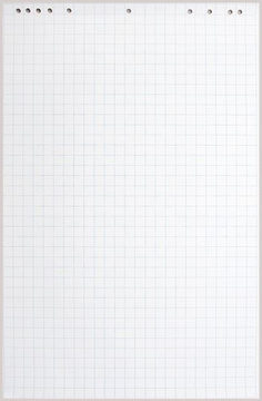 Blok čtverečkovaných papírů pro flipchart 65 x 98 cm, 25 listů