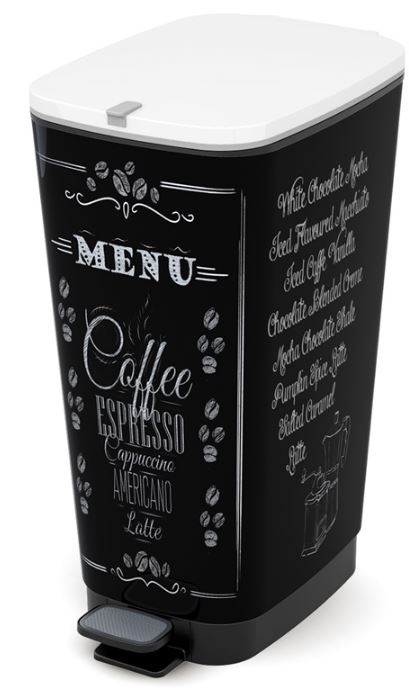 Nášlapný odpadkový koš KETER CHIC BIN 45 l, Coffee