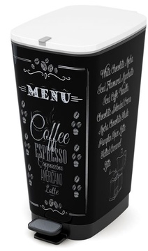 Nášlapný odpadkový koš KETER CHIC BIN 45 l, Coffee