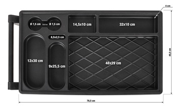 Dílenský vozík G21 Cooper 6, černo-červený