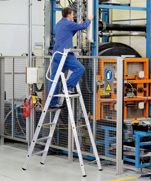 Žebřík s plošinou Meistertritt S ZARGES PROFI 6 stupňů