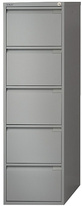 Kovová kartotéka Bisley BS5E/Foolscap - 5 zásuvek
