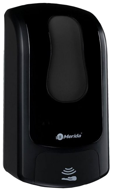 Bezdotykový dávkovač pěnového mýdla MERIDA STELLA AUTOMATIC nerez černý, 1 L