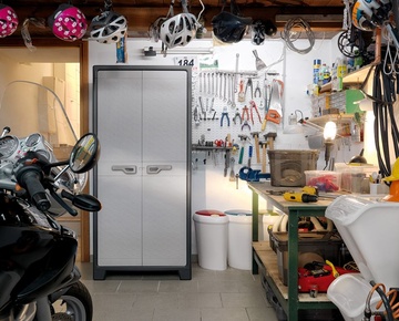 Zahradní plastová skříň KETER TITAN High Cabinet, šedá