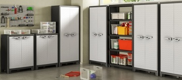 Zahradní plastová skříň KETER TITAN Low Cabinet, šedá