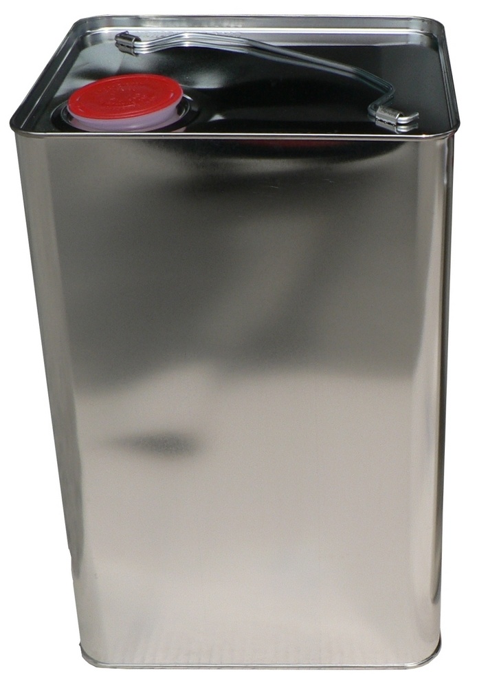 Plechový kanystr UN tenkostěnný 20 l, měchový uzávěr
