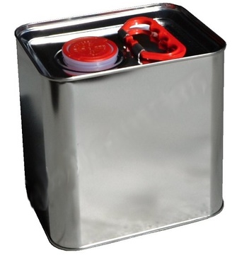 Plechový kanystr UN tenkostěnný 2,5 l měchový uzávěr