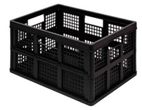Skládací přepravka REALLY USEFUL box 45l, černá