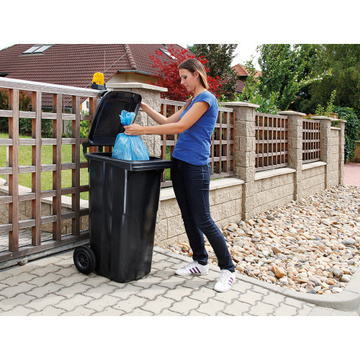 Plastová popelnice 120 l červená