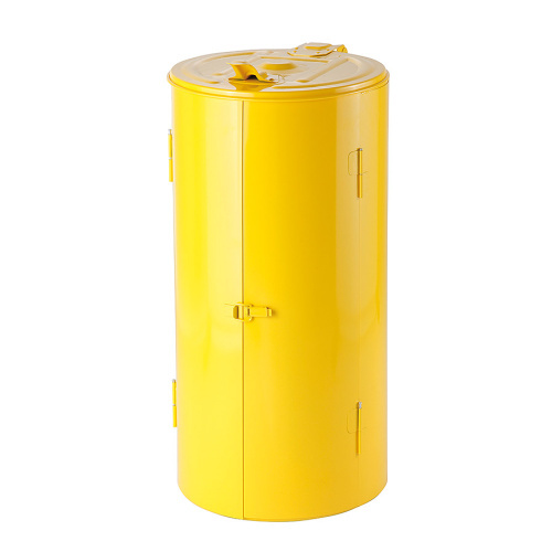 Stojan na odpadkové pytle s víkem 120 l žlutý