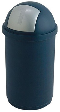 Plastový odpadkový koš PUSHBOY 45 l modrý