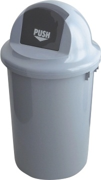 Plastový odpadkový koš s výkyvným vhozem 60l