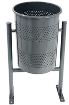 Otočný venkovní odpadkový koš kulatý 60 l