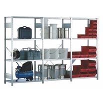 Přídavný kovový bezšroubový regál 2000x1000x600 mm, 4 police o nosnosti 100 kg