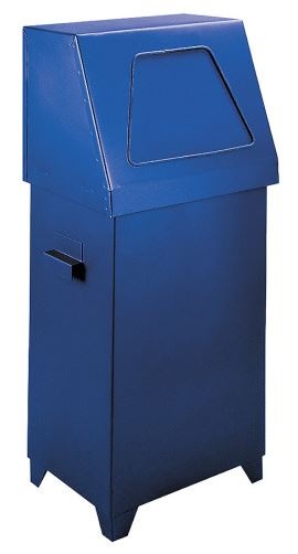 Odpadkový koš kovový 70l modrý