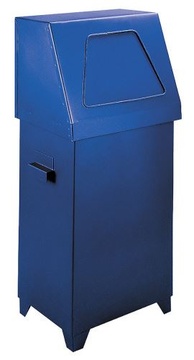 Odpadkový koš kovový 70l modrý
