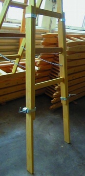 Dřevěné malířské štafle HOBBY ZARGES 2 x 8 příček