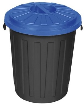 Odpadkový koš s modrým víkem 24l