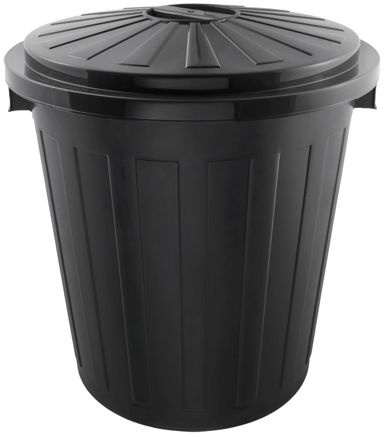 Odpadkový koš černý s víkem 24l