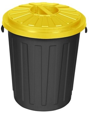 Odpadkový koš se žlutým víkem 24l