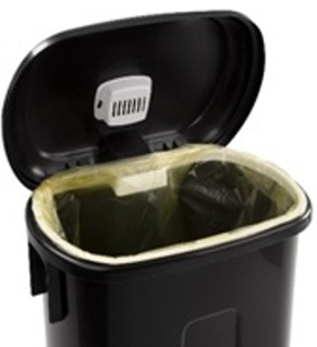 Odpadkový koš plastový Sirius 30l černý