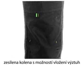 Pánské montérky s laclem CXS SIRIUS TRISTAN šedo-zelené, vel. 46