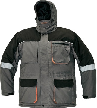 Zimní pracovní bunda Cerva EMERTON WINTER parka šedá, vel. 46/176