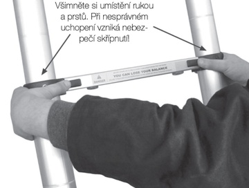 Teleskopický hliníkový žebřík G21 GA-TZ12-3,8M