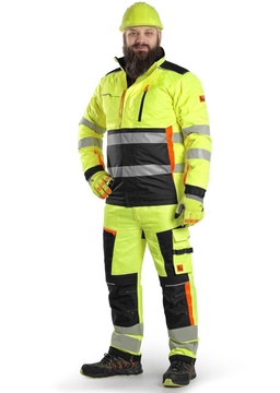 Reflexní zimní bunda CXS BENSON žluto-černá, vel. XL