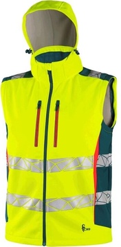 Pánská výstražná bunda CXS BEDFORD, žlutá reflexní-petrolová, vel. XL