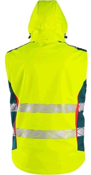 Pánská výstražná bunda CXS BEDFORD, žlutá reflexní-petrolová, vel. XL