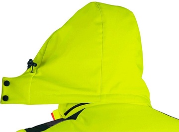 Pánská reflexní bunda CXS BEDFORD WINTER žluto-petrolová, vel. XL