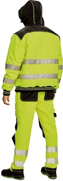 Reflexní zimní bunda Cerva KNOXFIELD HI-VIS WINTER PILOT žlutá, vel. XL