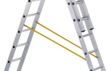 Hliníkový skládací žebřík Skymaster DX PROFI ZARGES 3x7 přičlí