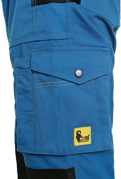 Montérky s laclem CXS STRETCH středně modré-černé, vel. 48