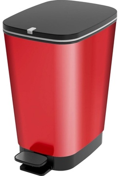 Nášlapný odpadkový koš KETER CHIC BIN 25 l, červený