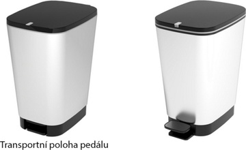 Nášlapný odpadkový koš KETER CHIC BIN 25 l, černý