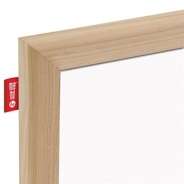 Magnetická tabule MEMOBE 90x60cm v dřevěném rámu, bílá