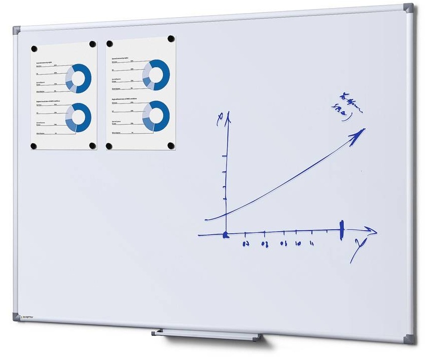 Popisovací magnetická tabule Whiteboard SCRITTO 90x60 cm