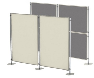 Textilní tabule pro paraván 90x120 cm, modrý