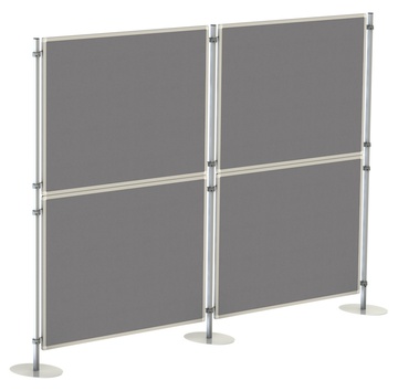 Textilní tabule pro paraván 90x120 cm, modrý