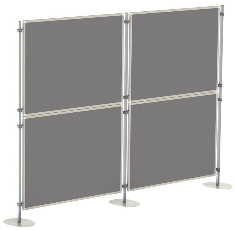Textilní tabule pro paraván 90x120 cm, šedý