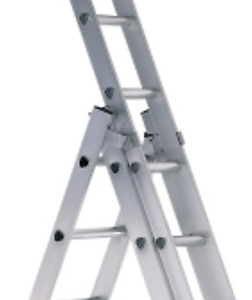 Hliníkový skládací žebřík Skymaster DX ZARGES PROFI 3x14 stupňů