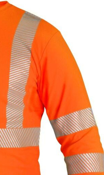 Pánské tričko s dlouhým rukávem CXS OLDHAM, výstražné oranžové, vel. S
