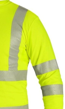 Pánské tričko s dlouhým rukávem CXS OLDHAM, výstražné žluté, vel. S