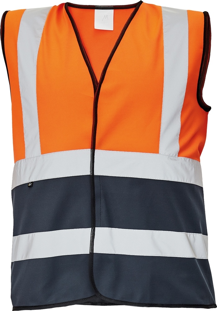 Reflexní vesta Cerva LYNX DUO oranžová/navy vel. S